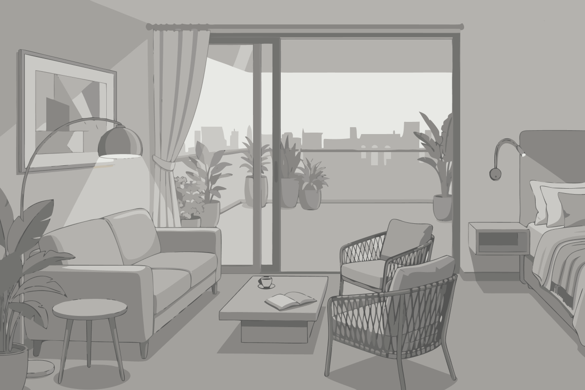 Apartment with Pool View